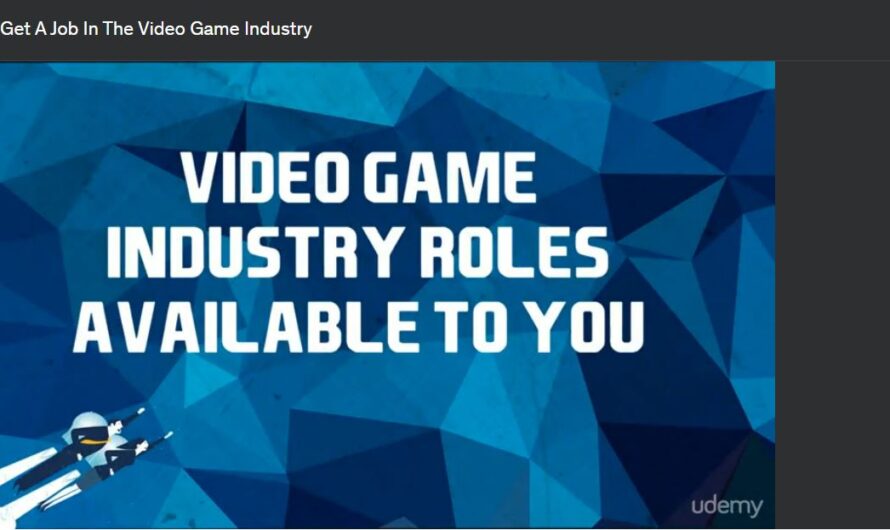 How To Get A Job In The Video Game Industry